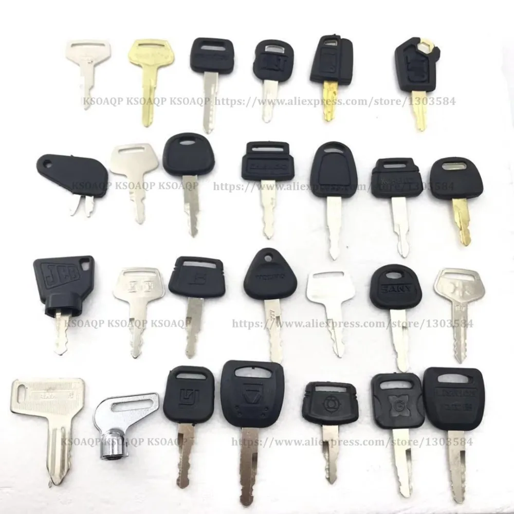 27 шт. ключи экскаватора для Komatsu Carter Kobelco Volvo Kato Daewoo keys # Q00 ZX | Электроника