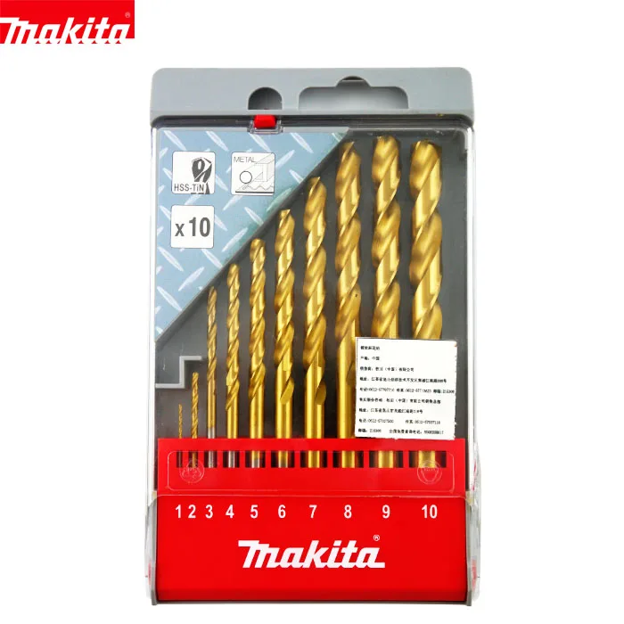 Original Makita Electric Drill bit Impact Drill Titanium Plating Gold