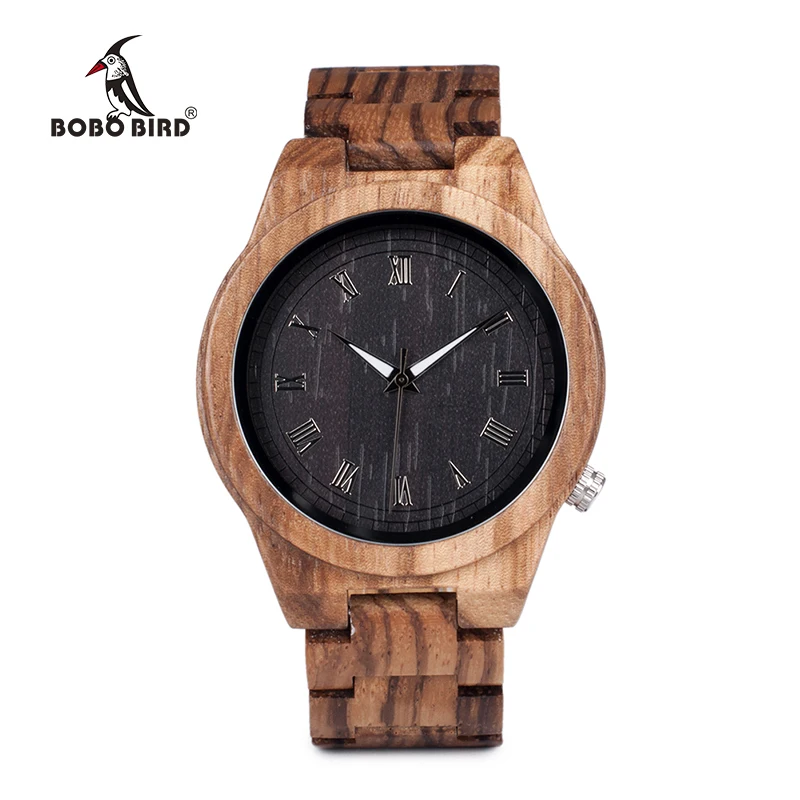 BOBO BIRD Mens Watches Luxury Brand Top Men Watch Relogio Masculino Wooden Wristwatches Timepieces W-M30 DROP SHIPPING