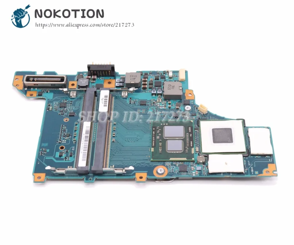 NOKOTION для sony Vaio VPCZ1 VPCZ1390X Материнская плата ноутбука A1754727A A1789397A MBX-206 основная плата DDR3 I7-620M процессор