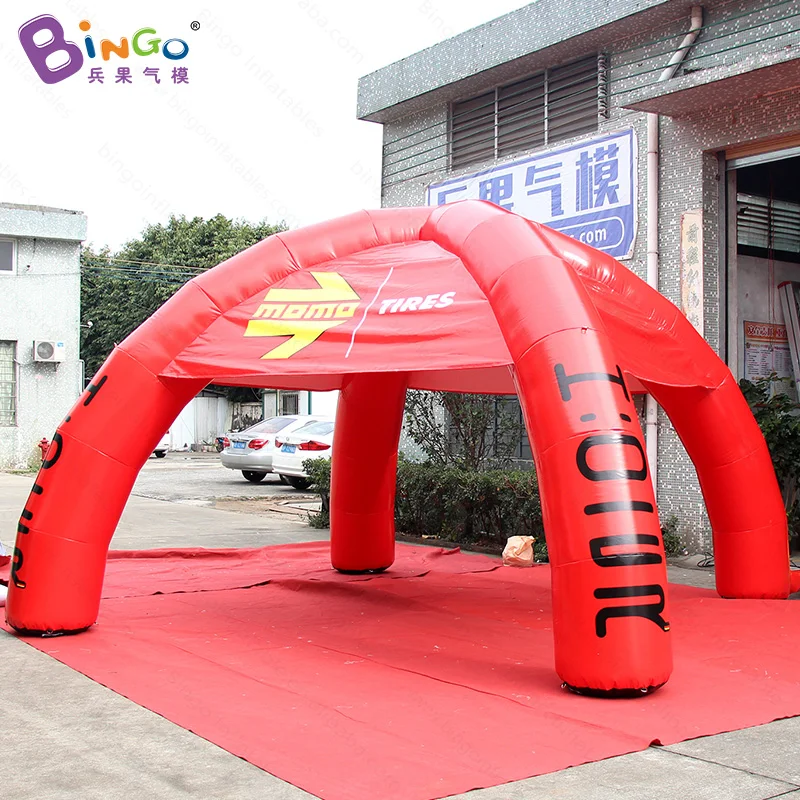  PVC Tarpaulin high quality 6mx3mH inflatable tent for car exhibitions spider dome tent with printin