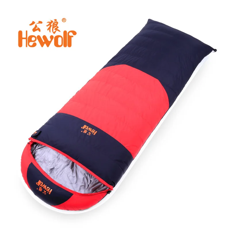 

Hewolf duck down 1500g Filling -20C comfortable temperature ultra-light adult breathable thickening sleeping bag