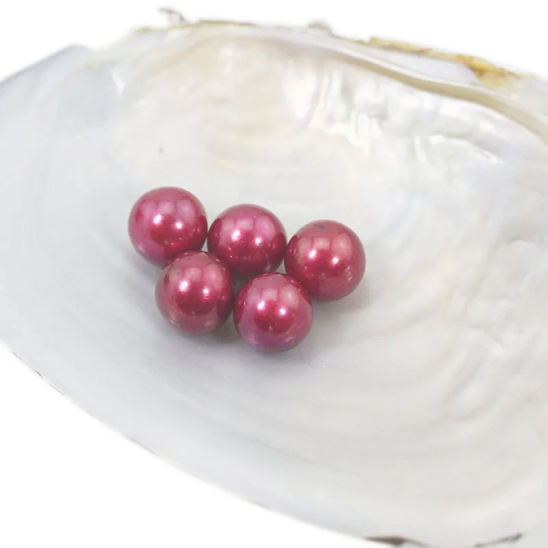 

AAA grade Round pearls 10pcs colorful Pearls Oysters Round Beads for Jewelry Making LP13