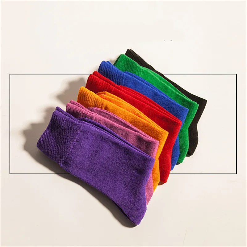[EIOISAPRA] Korea Style Candy Cotton Socks Women Cute Short Ankle Socks Yellow Blue Purple Green Red Black Socks For Girls Gift