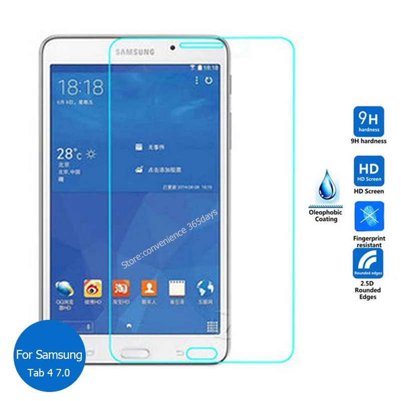 Закаленное защитное стекло 9h для Samsung Galaxy Tab 4 7 0 защитная пленка на Tab4 SM T231 T230 T 230