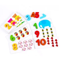 3 dlearning цифр детская игрушка-пазл для раннего развития детей, развивающие игрушки, мозаика От 1 до 3 лет строительные игрушки