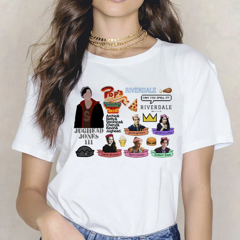 

Riverdale T Shirt women Southside Serpent Ullzang Funny T-shirt South side Tee Female Fashion Harajuku Tshirt Snake Print Top