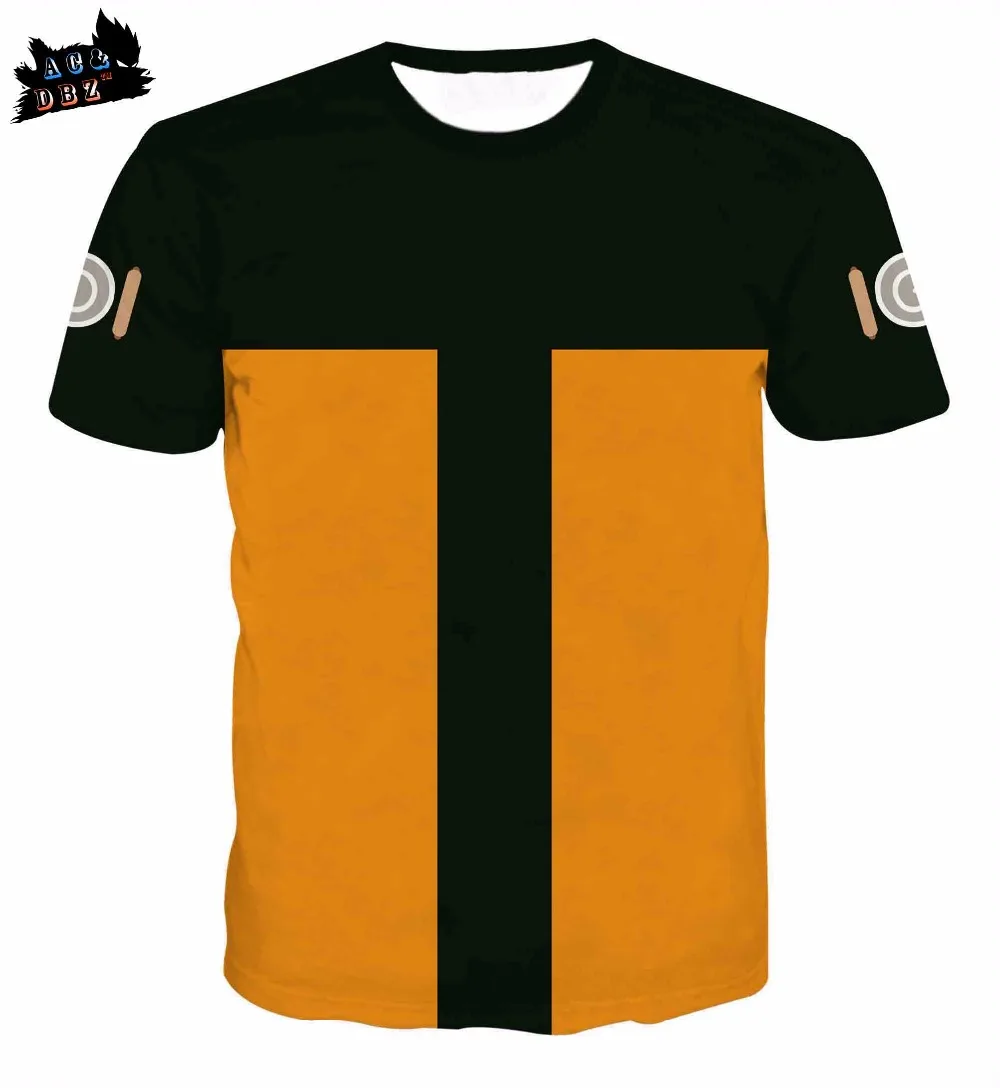 AC DBZ2018 new men s t shirt cartoon font b anime b font Naruto Dragon Ball