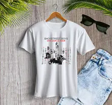 The Backstreet Boys DNA Tour 2019 Concert Crop Tee Women Top Tee shirt Sleeve T Shirt Summer Men Tee Tops Clothing