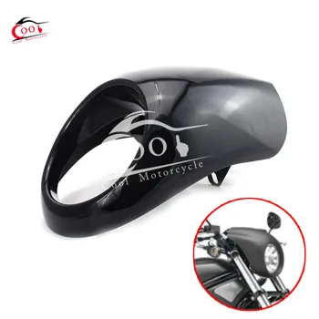

Glossy black Headlight Fairing Mask Fits For Harley Sportster Dyna FX XL 883 1200