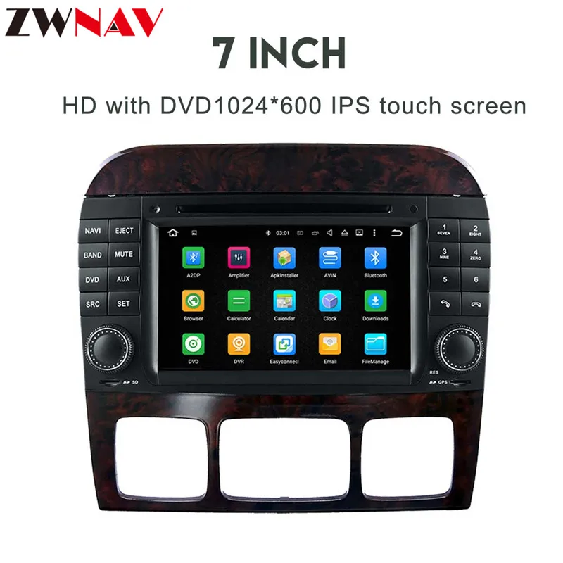 Excellent Octa 8 core Android 8.0 Head unit For Mercedes Benz S W220 1998-2005 2din Car multmedia DVD Player Radio GPS Navigation stereo 11
