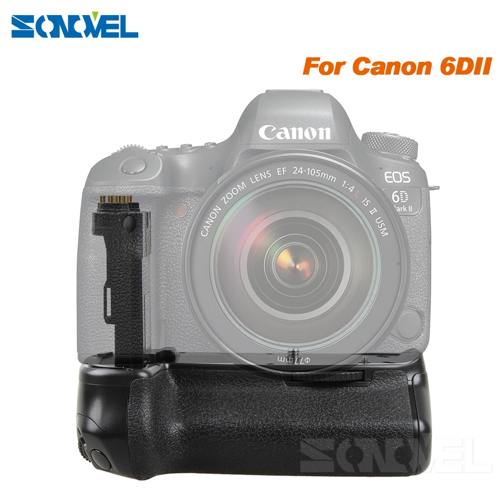 Vertical Battery Grip for Canon EOS 6D Mark II 6D2 6DII DSLR Camera