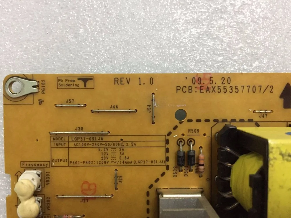 Oryginalny LGP37-09LJA EAX55357707/2 REV 1.0 miejsce