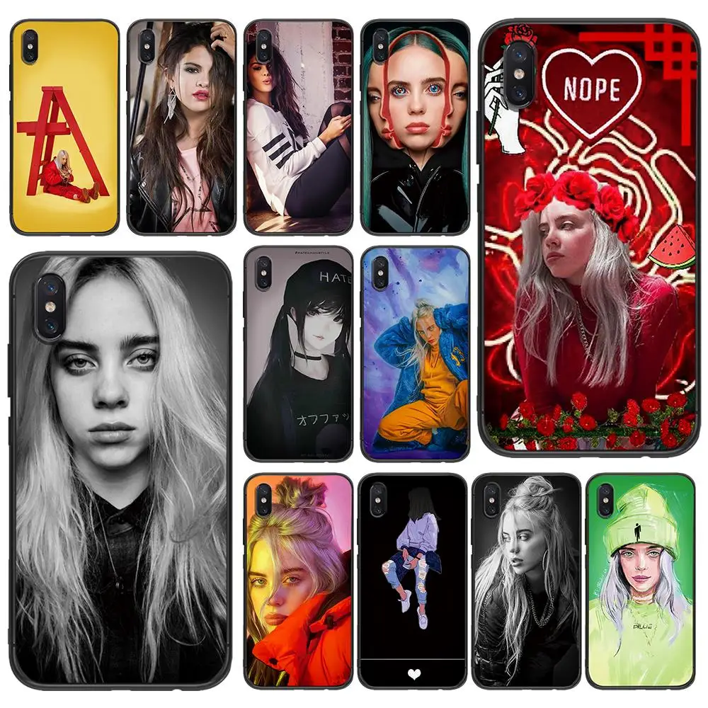 Мягкий ТПУ чехол Eilish Singer для Xiaomi Redmi Mi6 8 9 A1 A2 F1 Plus 5/5 M8 Lite силиконовый задней панели
