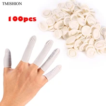 100 шт Одноразовые антистатические резиновые латексные палочки для тату-дизайна ногтей белые мини защитные перчатки Аксессуары для инструментов