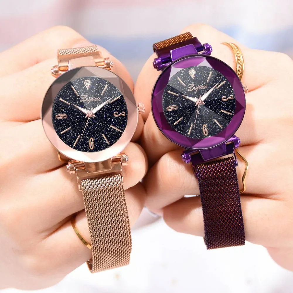

Luxury Women Watches Ladies Magnetic Starry Sky Clock Fashion Diamond Female Quartz Wristwatches relogio feminino zegarek damski