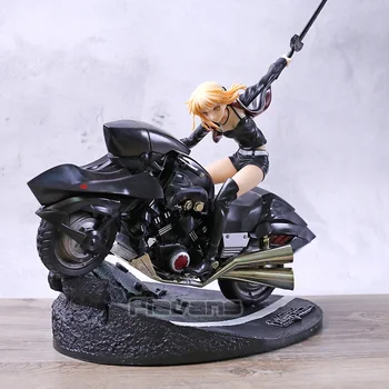 

Fate/Grand Order Motorcycle Black Saber Arturia Pendragon Alter PVC Figure FGO Collection Model Toy