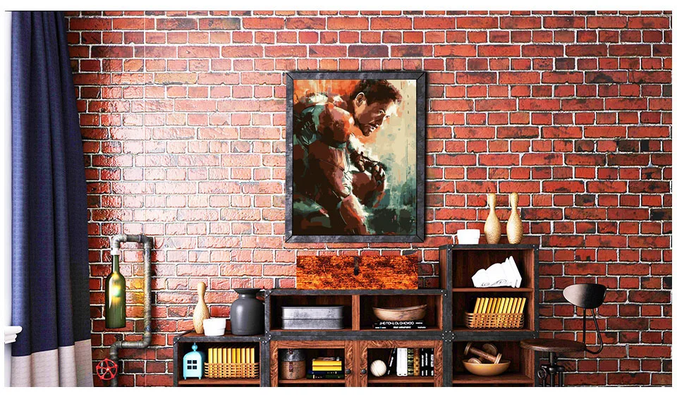 Unframed Picture On Wall Acrylic Coloring By Numbers DIY Painting By Numbers Unique Gift Oil Painting The Avengers iron man