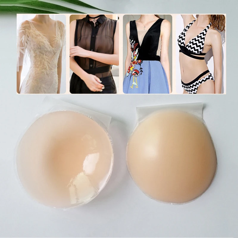 2 шт., 1 пара, сексуальные женские силиконовые накладки на соски с лепестками груди, многоразовые самоклеющиеся наклейки на соски натурального цвета, один размер