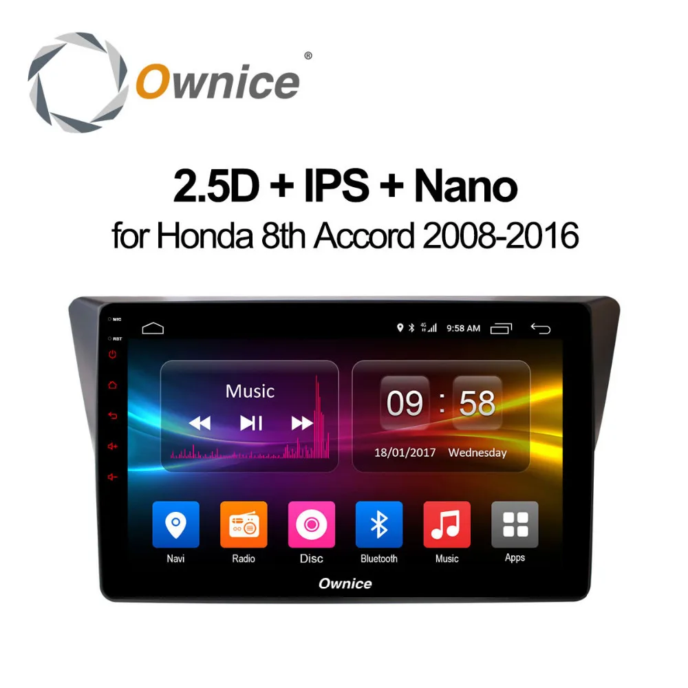 Cheap IPS Android 8.1 2GB RAM 4G SIM CAR DVD Player GPS Map DVR camera TPMS OBD Bluetooth Radio Wifi for Honda 8th Accord 2008-2016 0