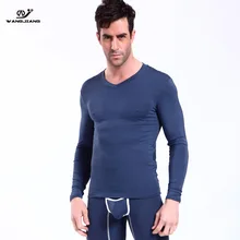 Новое поступление WJ мужское термобелье, наборы, закрытое модальное тонкое бесшовное нижнее белье, мужская одежда