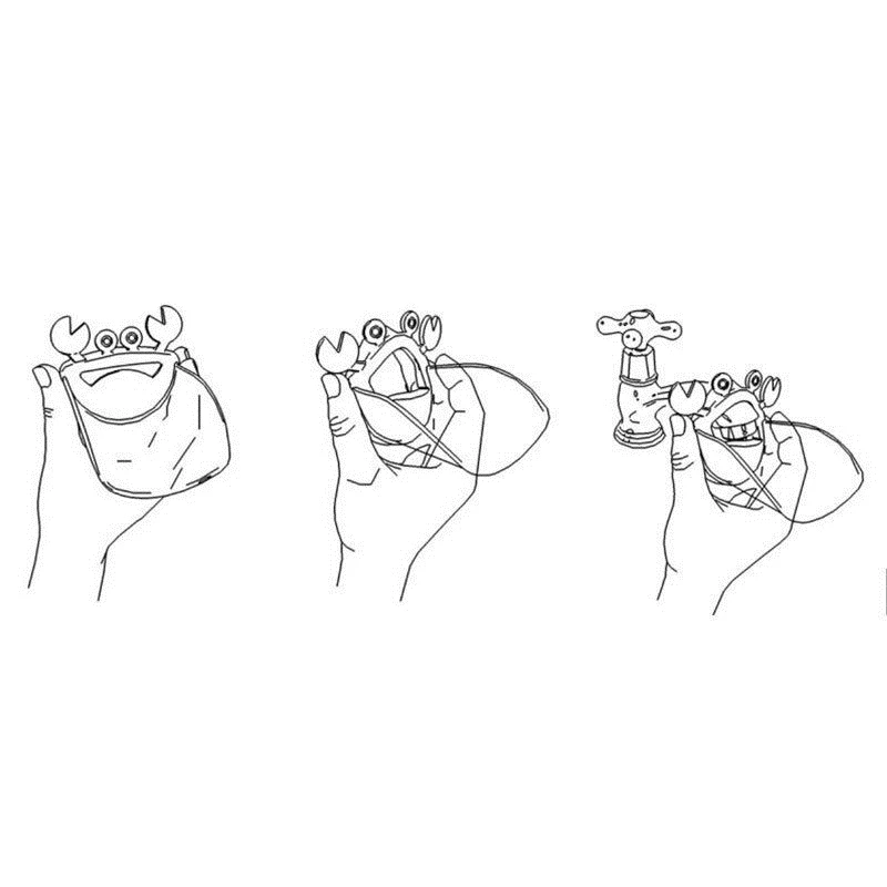 Милый ванная комната раковина кран желобчатый удлинитель Краб Для детей мытья рук ванной комнате раковина подарок моды и удобно