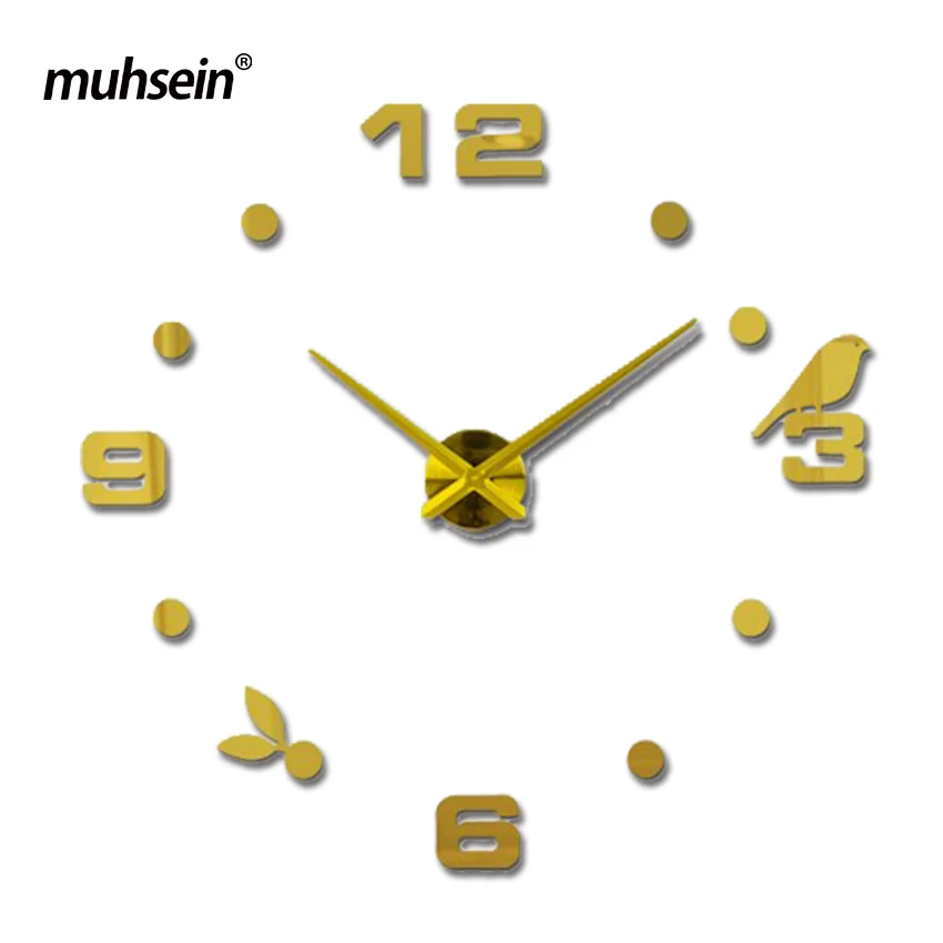 

2019 muhsein Acrylic Wall Clocks Large Wall Clock Digital 3d Large Size Wall Clock Modern Style As Birthday Gift Free Shipping