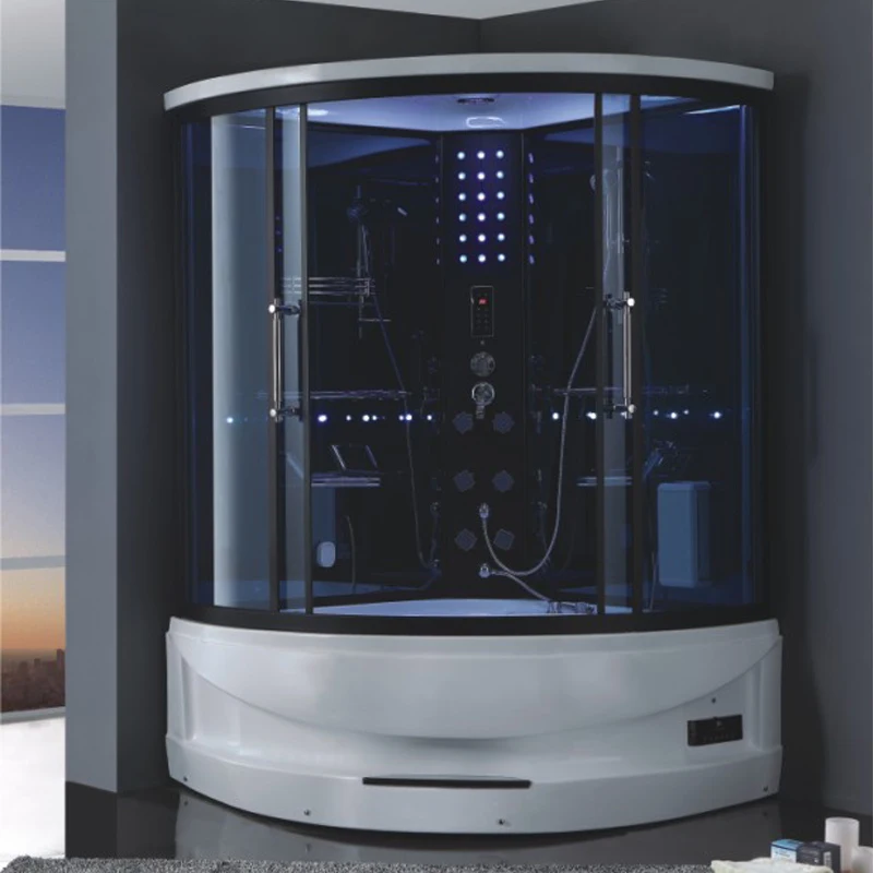 

Tempered glass steam shower cabinet Sanitary wares Massage showers with TV