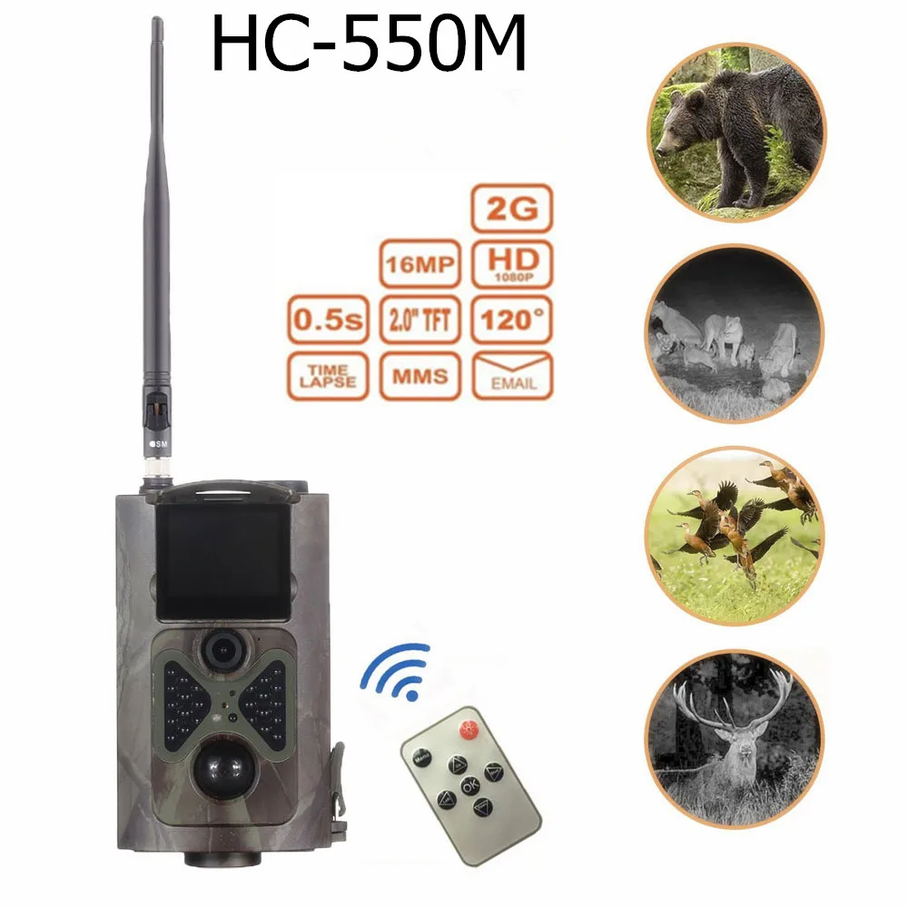 

16MP Hunting Trail Camera with 120 degree Wide Angle sensing HC550M Wild Camera