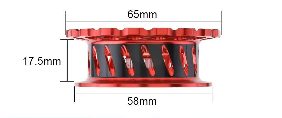 GLUREE Fishing Rafts Saltwater Fly Fishing Reel Metal Line Cup 6+1BB 2.61 RedBlack LeftRight Hand Bait Casting Ice Front Wheel (11)