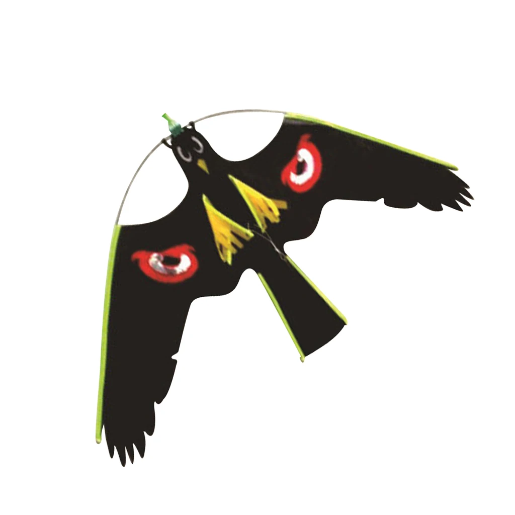 3x Hawk Kite Realistic Flying Bird Decoy Bird Scarer Protect Farmers Crops Kids Kite Toy Windsock Scarecrow Pest Control