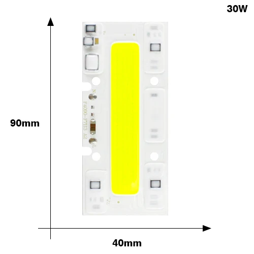 YNL светодиодный COB Чип смарт-ic 220V Высокая Мощность для DIY светодиодный прожектор светильник Точечный светильник светодиодный лампы 20 Вт 30 Вт 50 Вт 70 Вт 100 драйвера не IP65 - Испускаемый цвет: 30W YXT