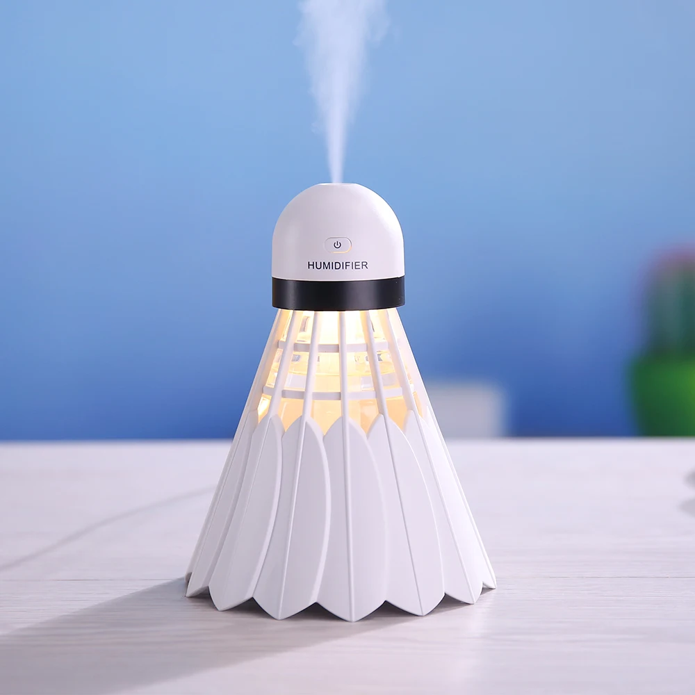 

240ml Creative Badminton LED Humidifier Air Diffuser Purifier Atomizer essential oil diffuser difusor de aroma mist maker fogger