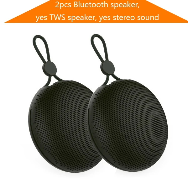 CBAOOO F5 TWS Portable Bluetooth speaker V5.0 Wireless Loudspeaker Sound System stereo Music surround Waterproof Outdoor Speaker - Color: 2PC TWS YES Stereo