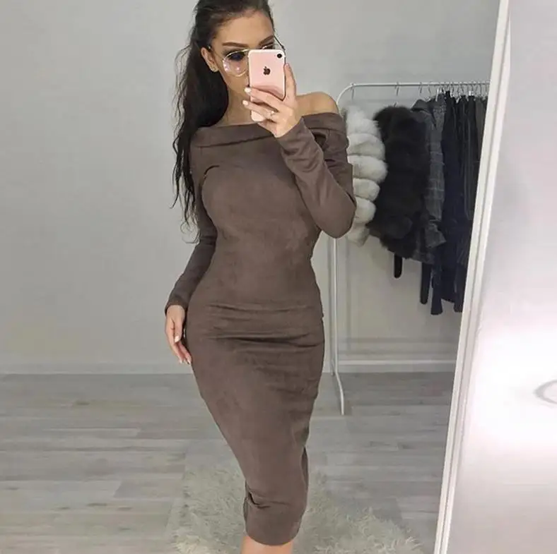 Women Dress Pure color Cultivate oneself Off Shoulder Buttock Dress Chiffon Dress Office Work Dress Women Dress Pure color Cultivate oneself Off Shoulder Buttock Dress Chiffon Dress Office Work Dress