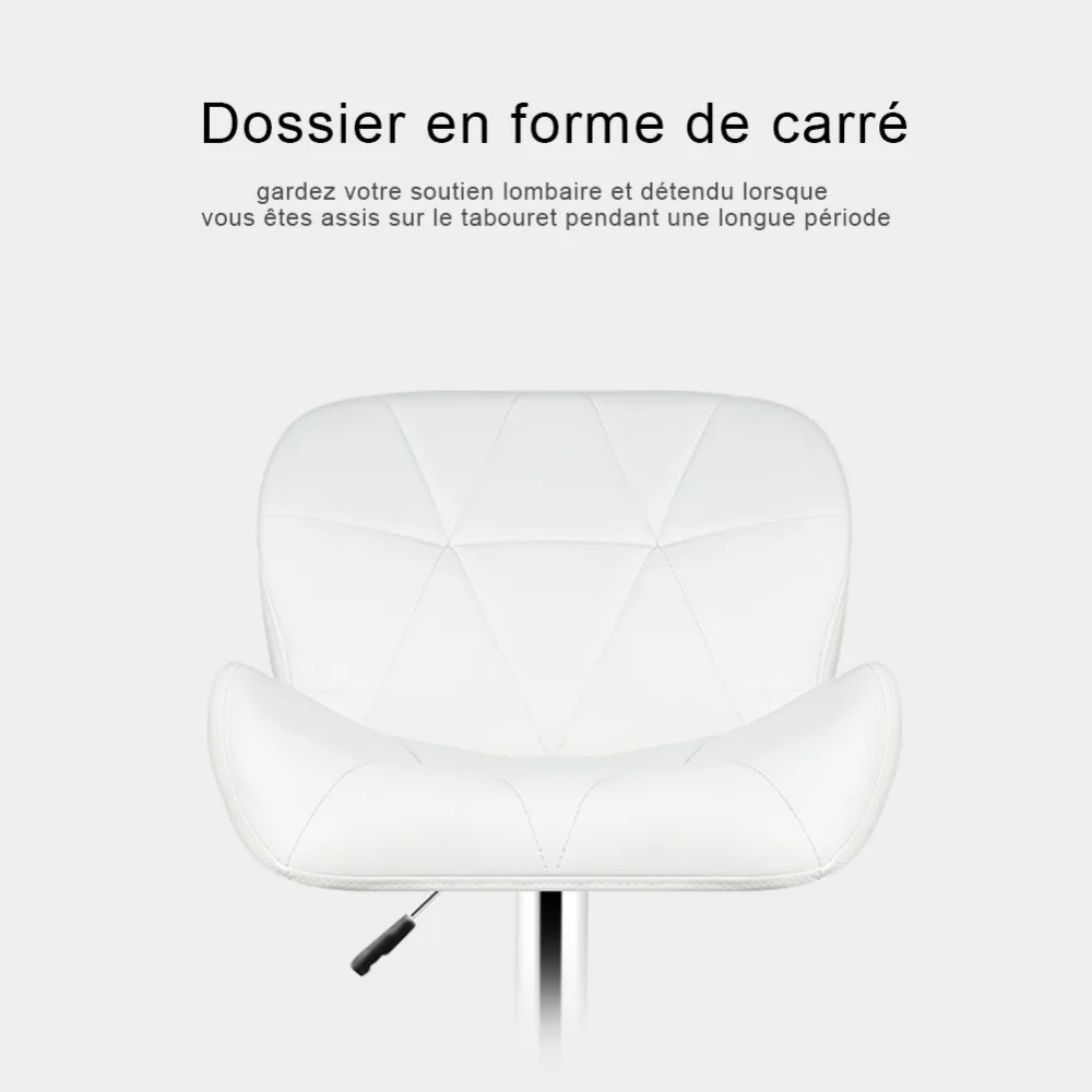 JEOBEST 2 шт./пара современный белый синтетический кожаный поворотный барный stoole стулья с регулировкой по высоте, пневматический паб стул HWC
