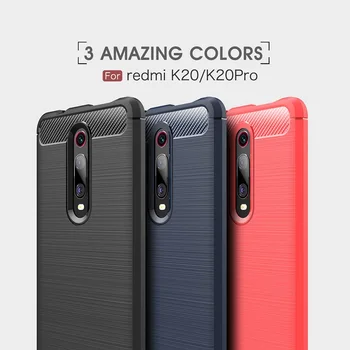 

Phone Case for Xiaomi mi 9T backcover Carbon Fiber cases for Redmi K20/K20 Pro Fitted case for Redmi 7A DHL Free 50pcs