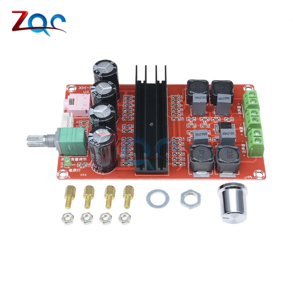 Двухканальная плата цифрового усилителя звука для Arduino TPA3116D2 100 Вт + 12 24 В 2x100 Вт|board