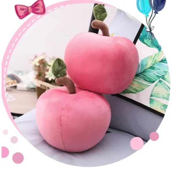 Cute Big Apple Pillow Doll Plush Toy Sleeping Pillow Cushion Fruit Doll Studio Shooting Props Decoration 24inch 60cm DY50442 (5)