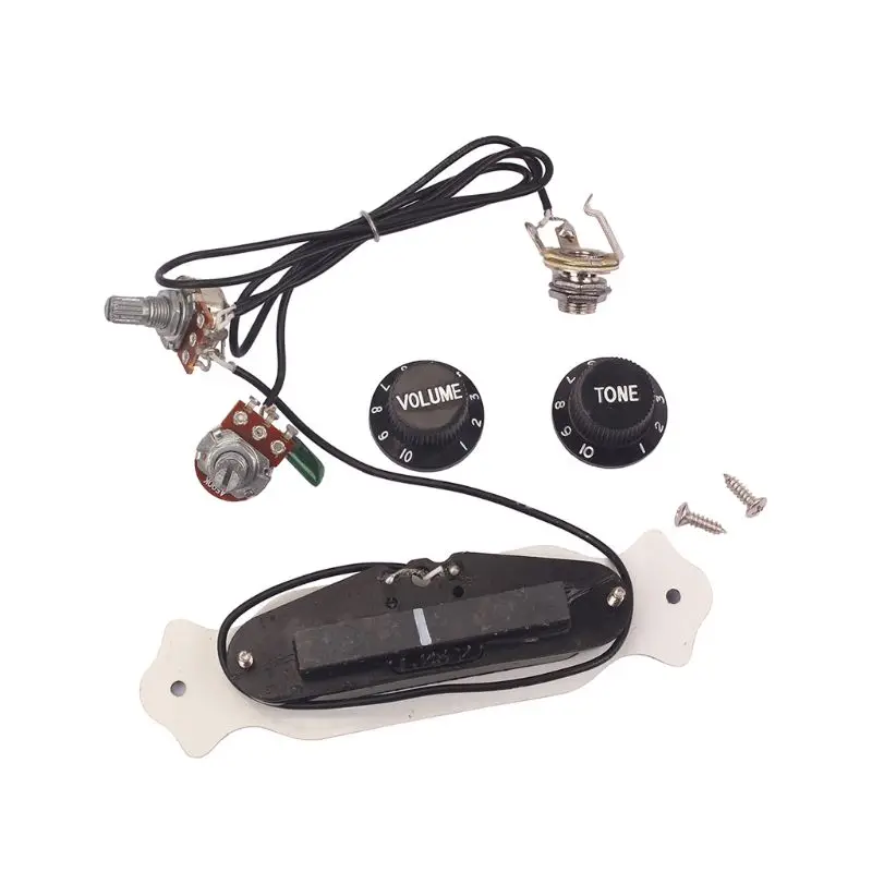 

1 Set 4-String Electric Cigar Box Guitar Pickup with Volume & Tone Accessories Replacement