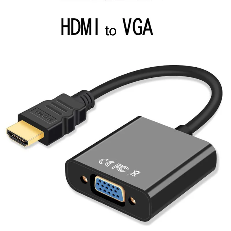 Адаптер hdmi-vga 1080 P цифро-аналоговый видео аудио для ПК ноутбука планшета мужчин конвертер с разъемом адаптер