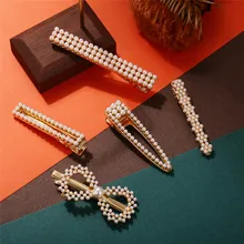 17 км модные Имитационные шпильки с жемчугом для женщин и девушек, подарки, Винтажный Золотой цвет, бесконечные заколки для волос, украшения для волос, Новинка