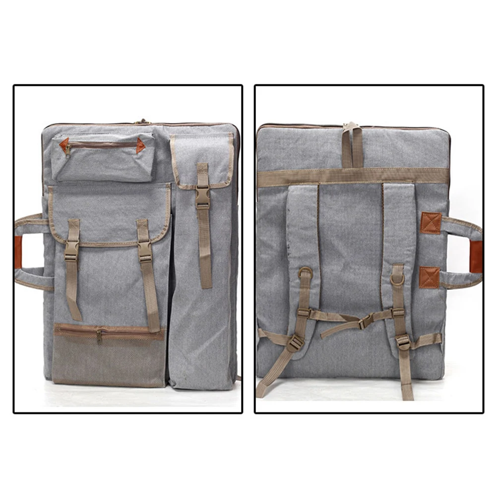 Art Portfolio Bag Case Backpack Drawing Board Shoulder Bag with Zipper Shoulder Straps for Artist Painter Students Artwork
