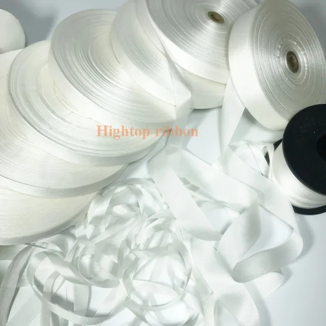 Winter White 1 3/8 Wide 100% Silk Taffeta Ribbon 