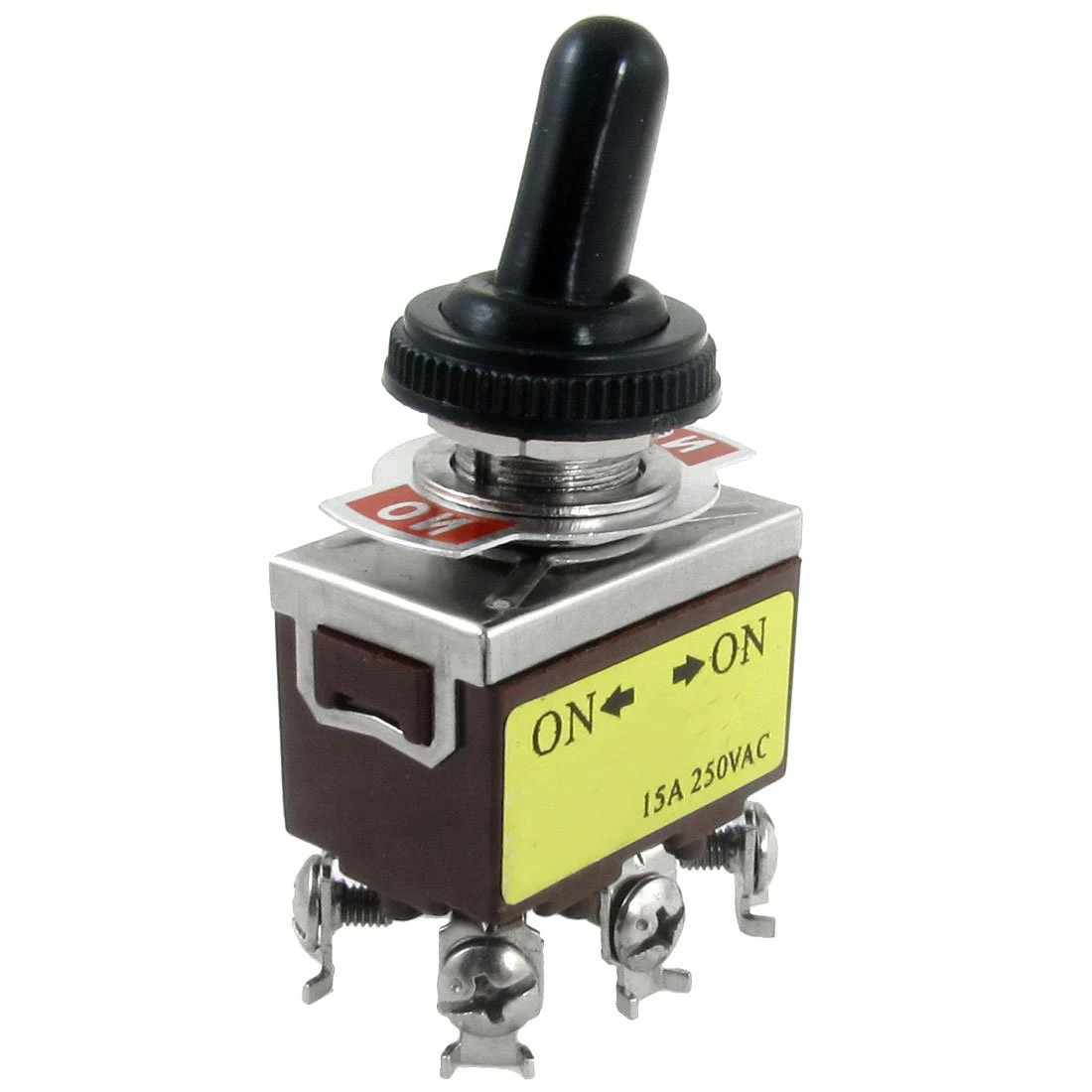 AC 250V 15A on/on 2 Position DPDT Toggle Switch with Waterproof Bootin