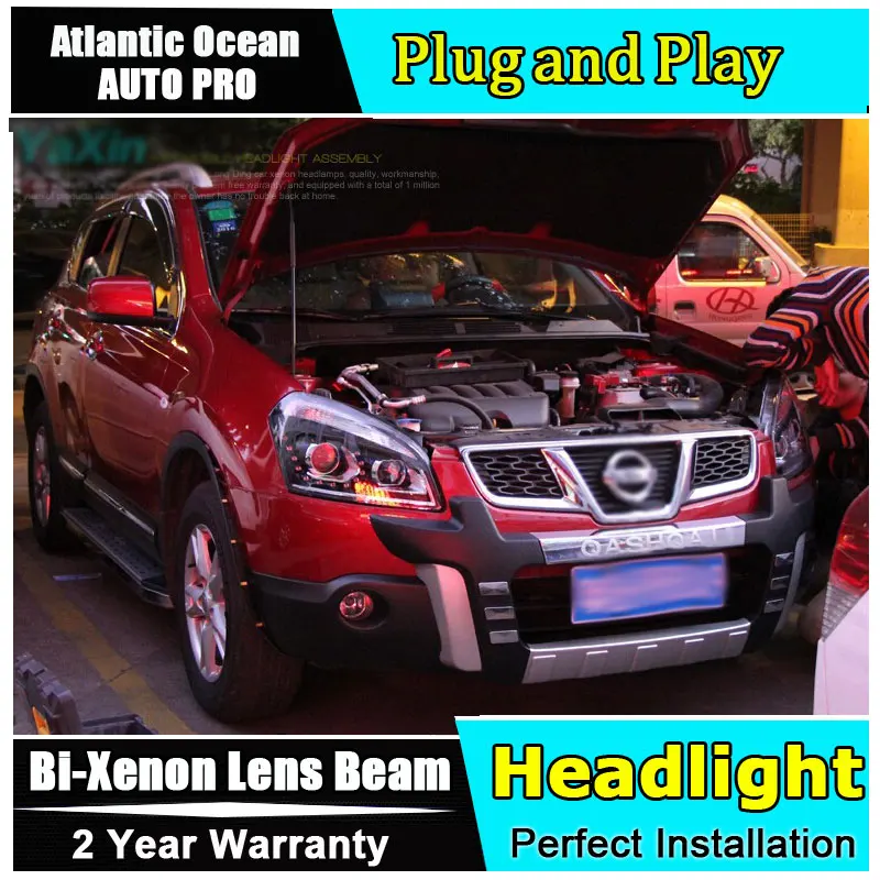 2008 2013 для Nissan Qashqai фары Автомобильный Стайлинг qashqai 12 высокая яркость