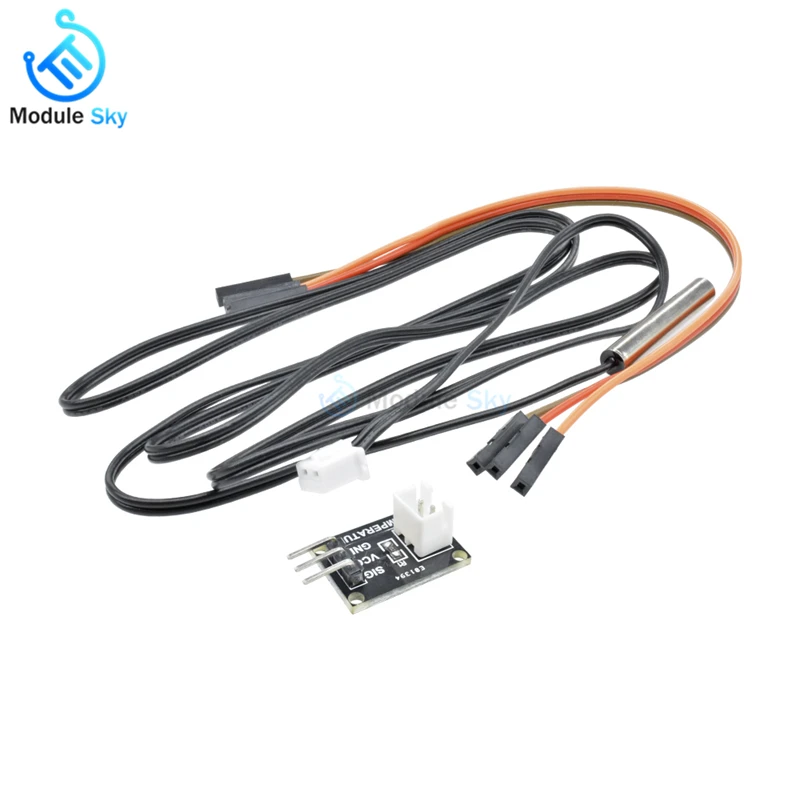 

High Precision NTC Thermistor Temperature Sensor Module Waterproof Probe thermal cable 10K for arduino Diy Kit