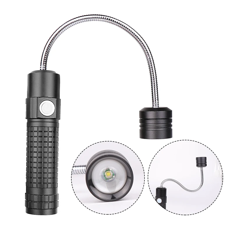 

3 In 1 T6 COB LED Work Light USB Rechargeable Flashlight 3 Modes Torch Set for Outdoor Car Repair TB Sale