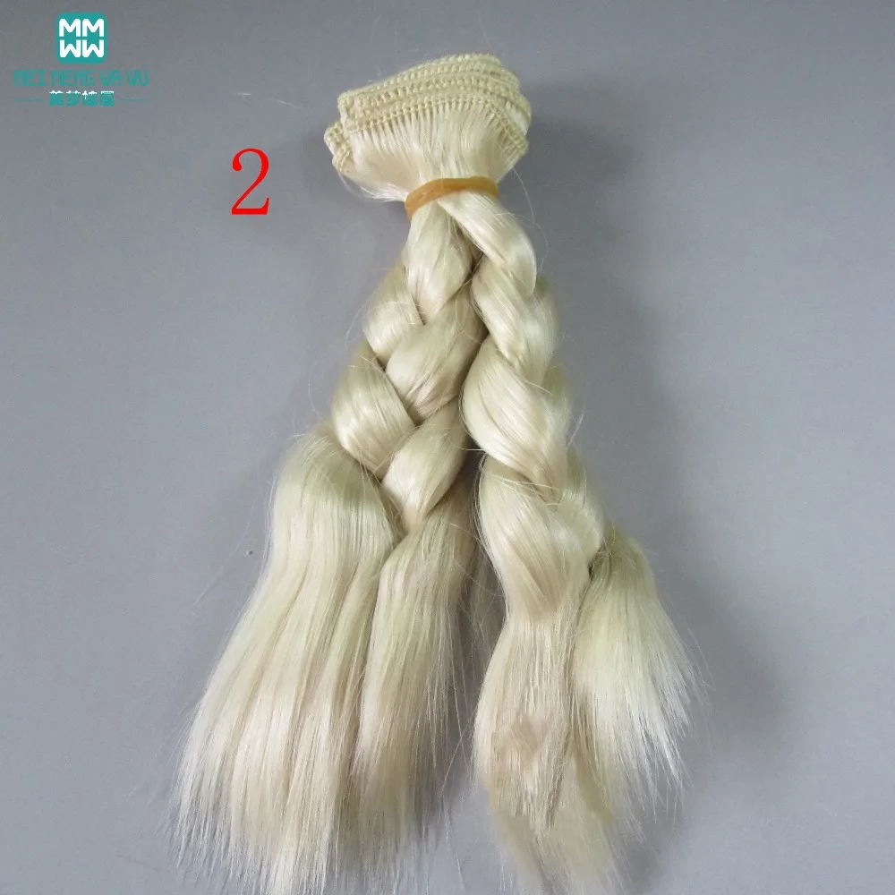 1 шт. 15 см и 25 см* 100 см куклы парики волосы для куклы BJD/SD светильник золотой \ коричневый и другие цвета
