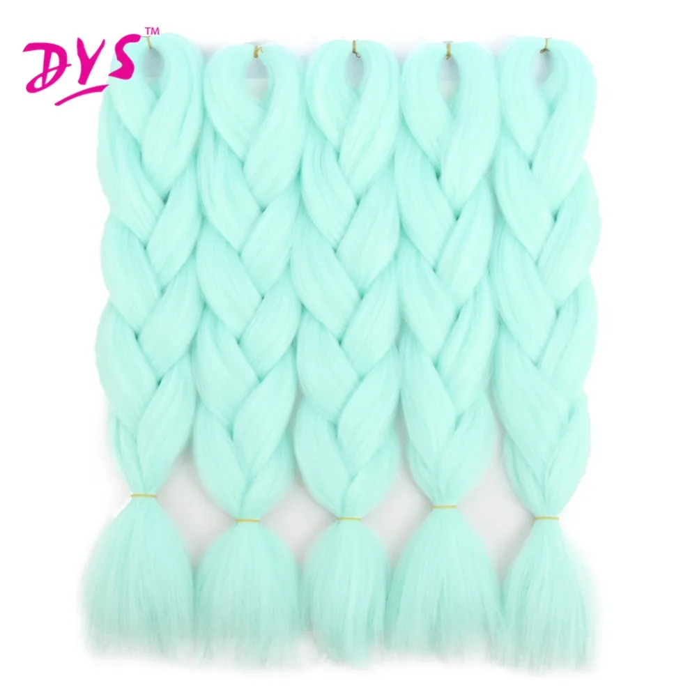 Deyngs 24inch Synthetic Braiding Hair Pure Color HighTemperature Kanekalon Jumbo Braid Hair Extensions Crochet Yaki Texture 100g (11)